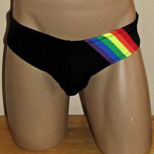 MENS RAINBOW BAND SWIMWEAR BIKINI